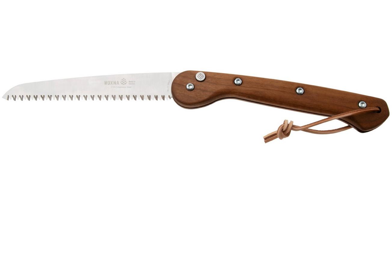 Woxna Ljusnan 113018 Foldable Saw, walnoothout, roestvast staal, vouwzaag, 18 cm