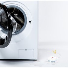Détecteur de fuite d'eau, alarme: env. 85 dB, blanc