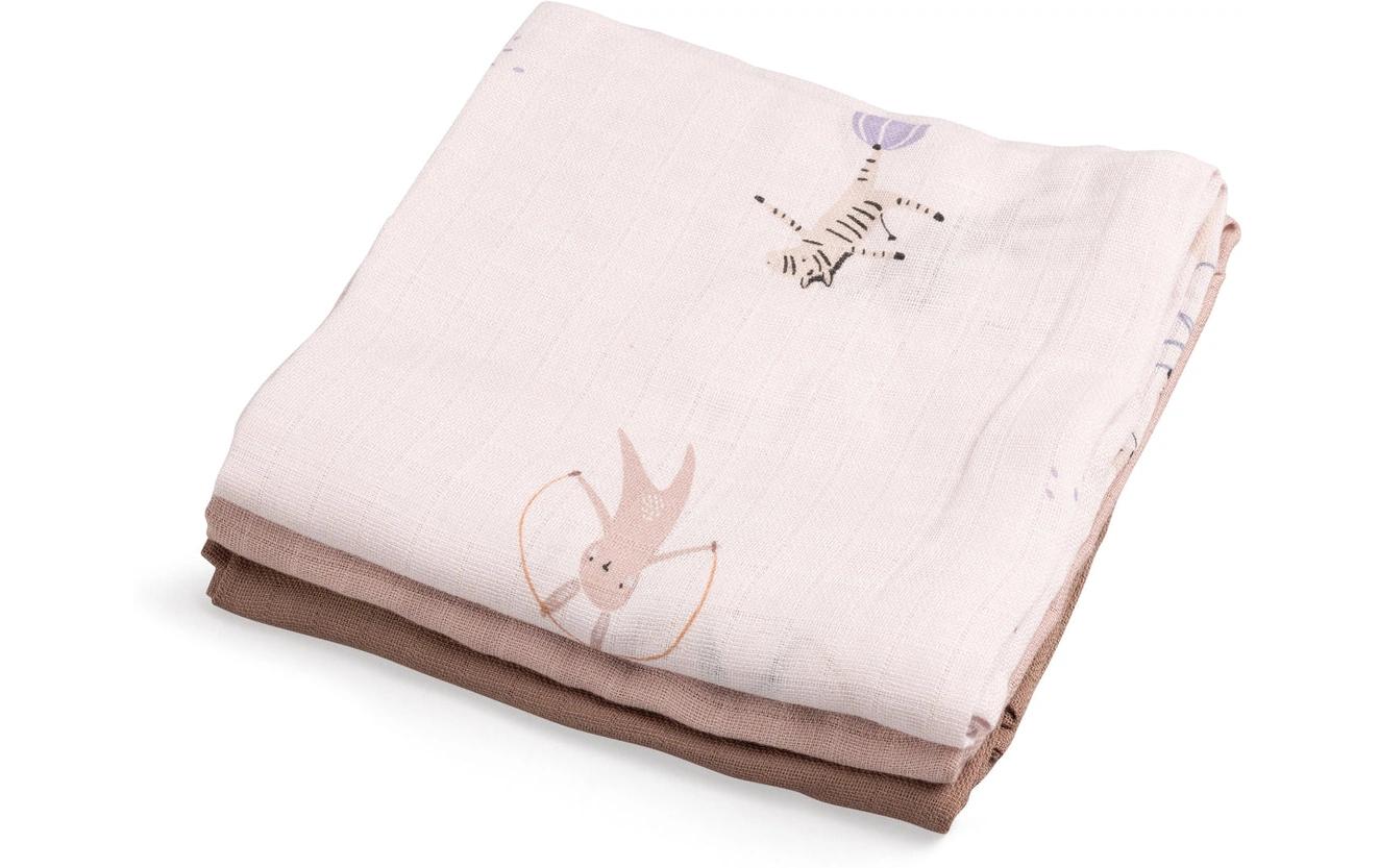 Mulltuch 3er Set Teeny Toes 75 x 75 cmUltraweiche Spucktücher für Babys