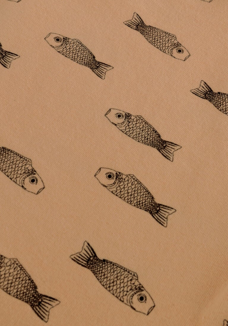 L\u00D6TIEKIDS nude l&ouml;tiekids t-shirt baby tshirt short sleeve fishes