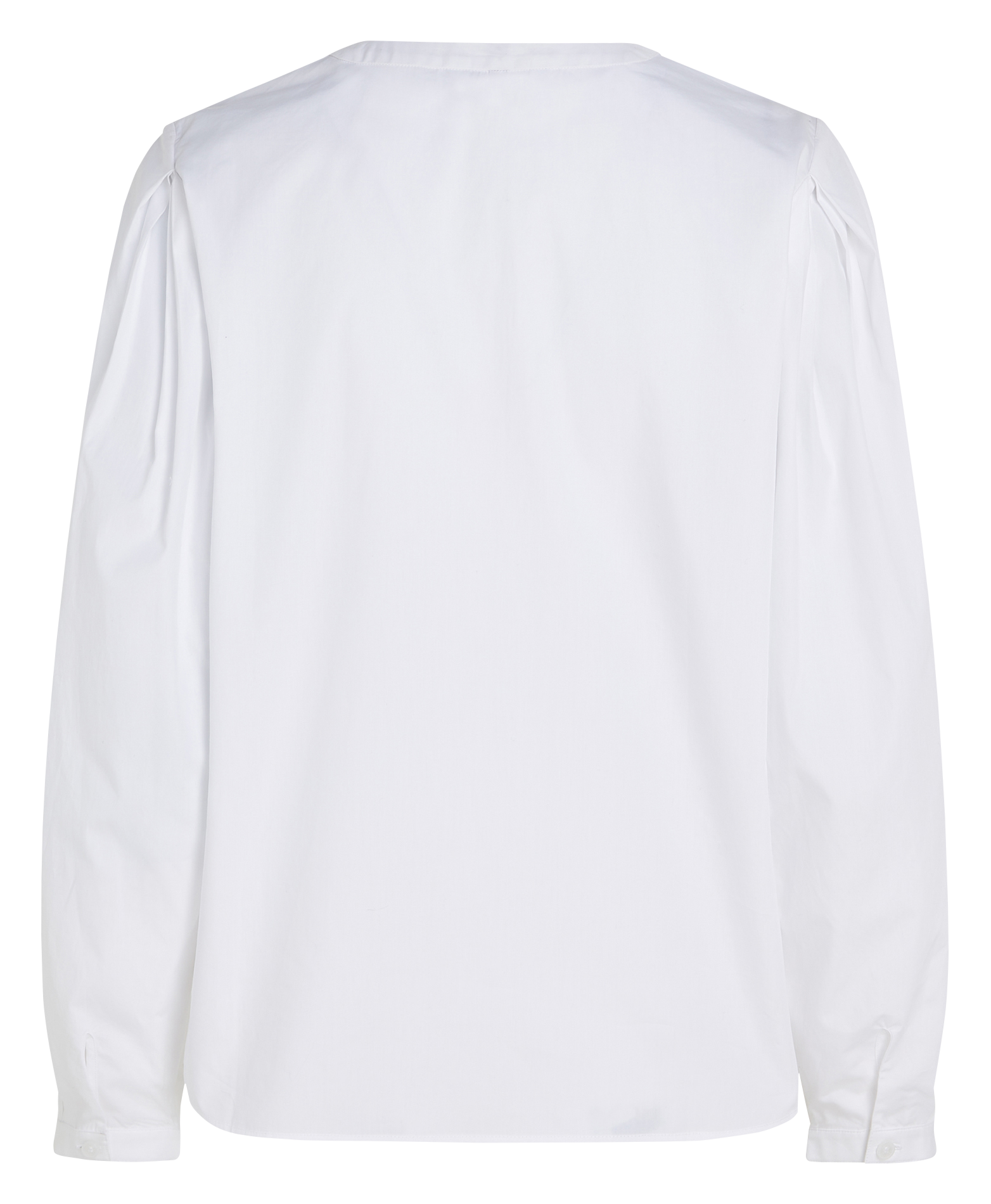 Blouse droite en coton bio | Blanc