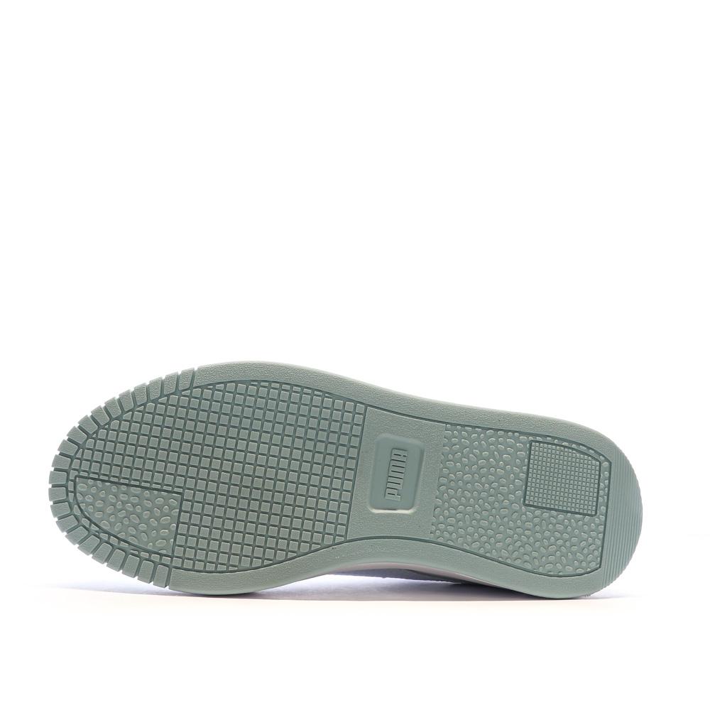 Puma Baskets Blanc/Gris/Vert Femme Puma Carina