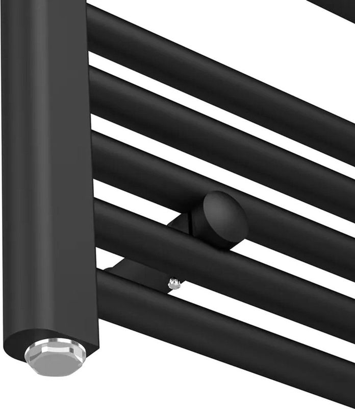 Guido Gusto - Sofia - Elektrische Designradiator - Mat Zwart - 115x60cm - 500W