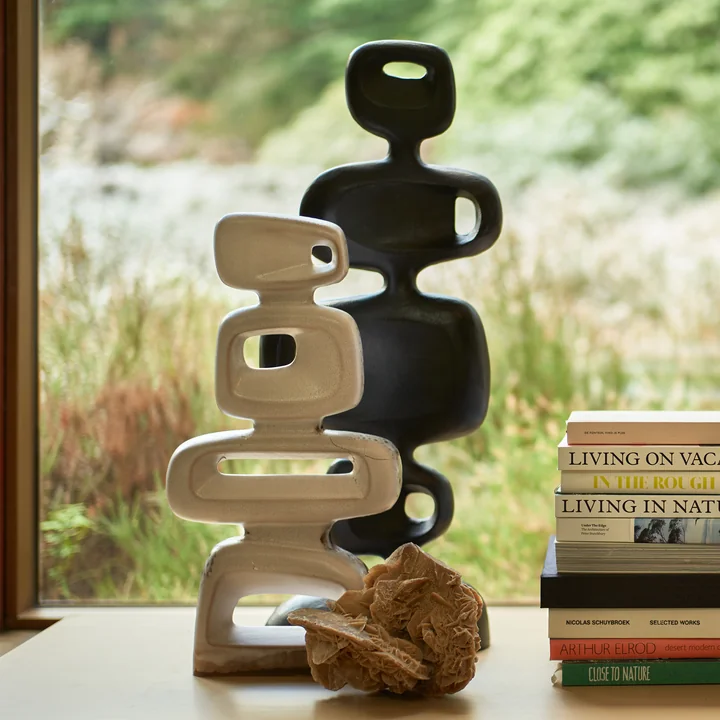 HKliving - Aluminium Skulptur, heavy black