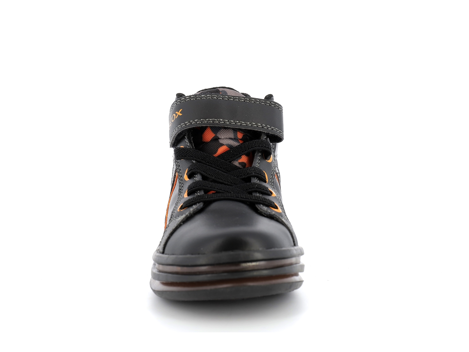 Geox-J PAWNEE BOY-J16FGA Matières combinées Noir Orange