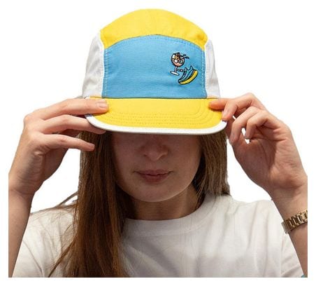 Casquette BV SPORT 5 Panel ''DBDB'' Jaune/Bleu