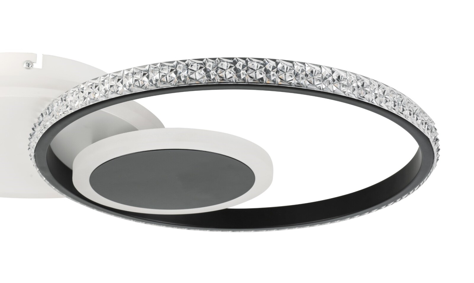 LED-Deckenleuchte - schwarz-weiß - 45 cm