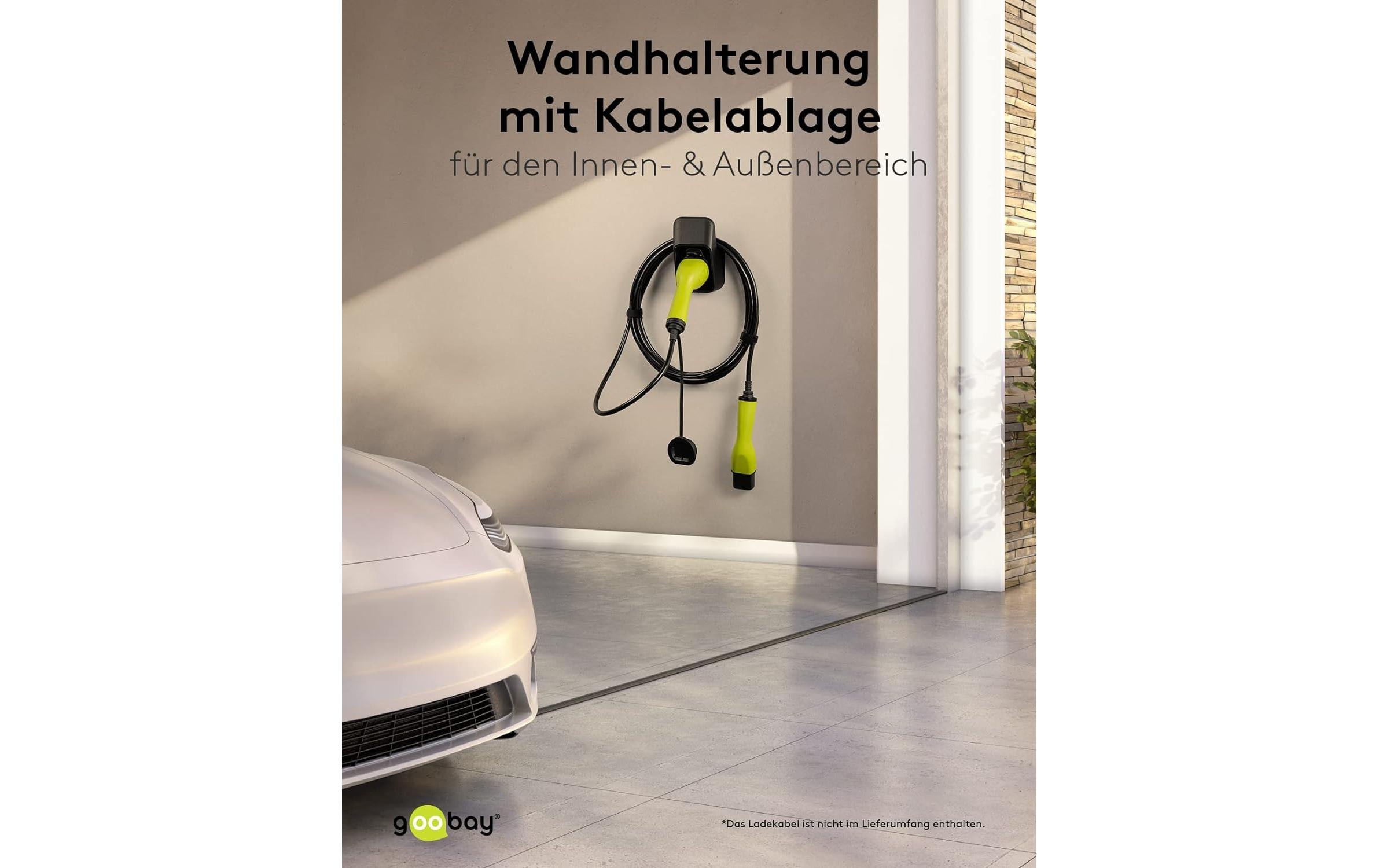 Wandhalterung mit Kabelablage für Ladekabel Typ-2Kabel-Wandhalterung für Typ-2 Elektrofahrzeug-Ladekabel