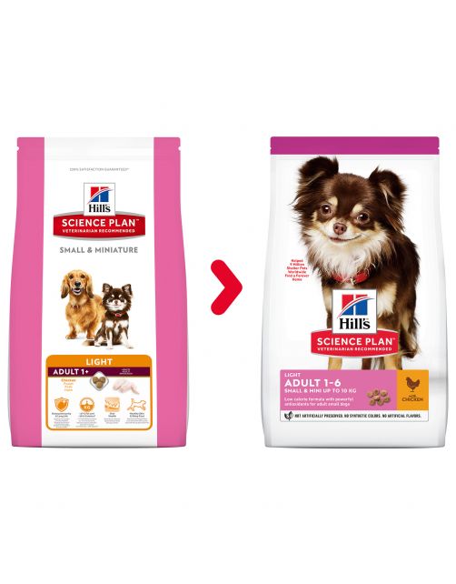 Hill's Canine Adult Light Small&Mini Breed - Hondenvoer - Kip 1.4 kg