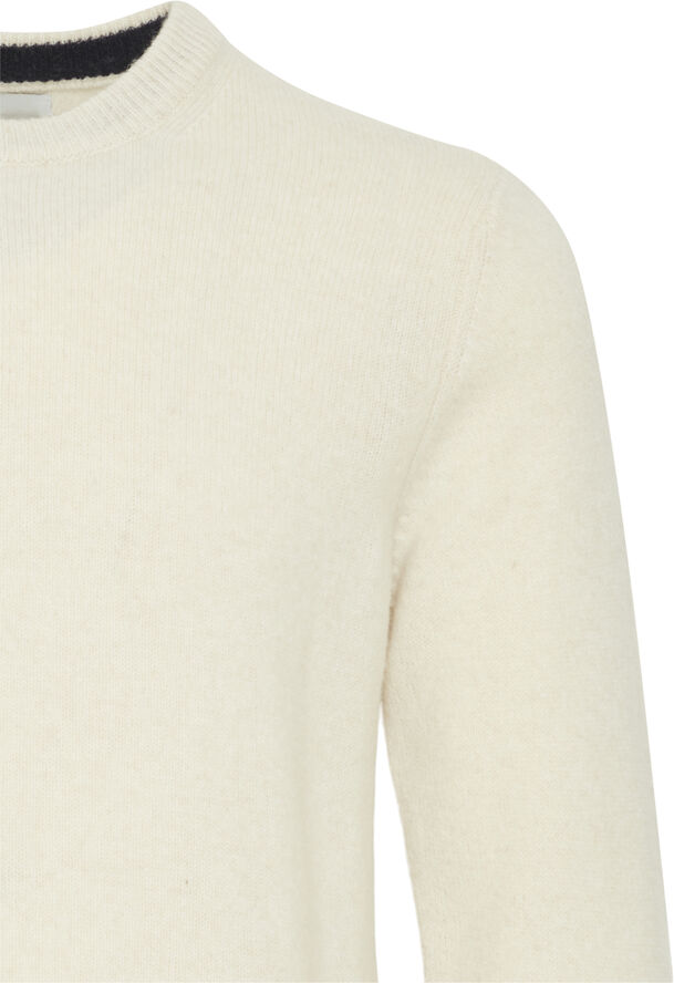 Casual Friday CFKARL crew neck bounty knit Light sand melange