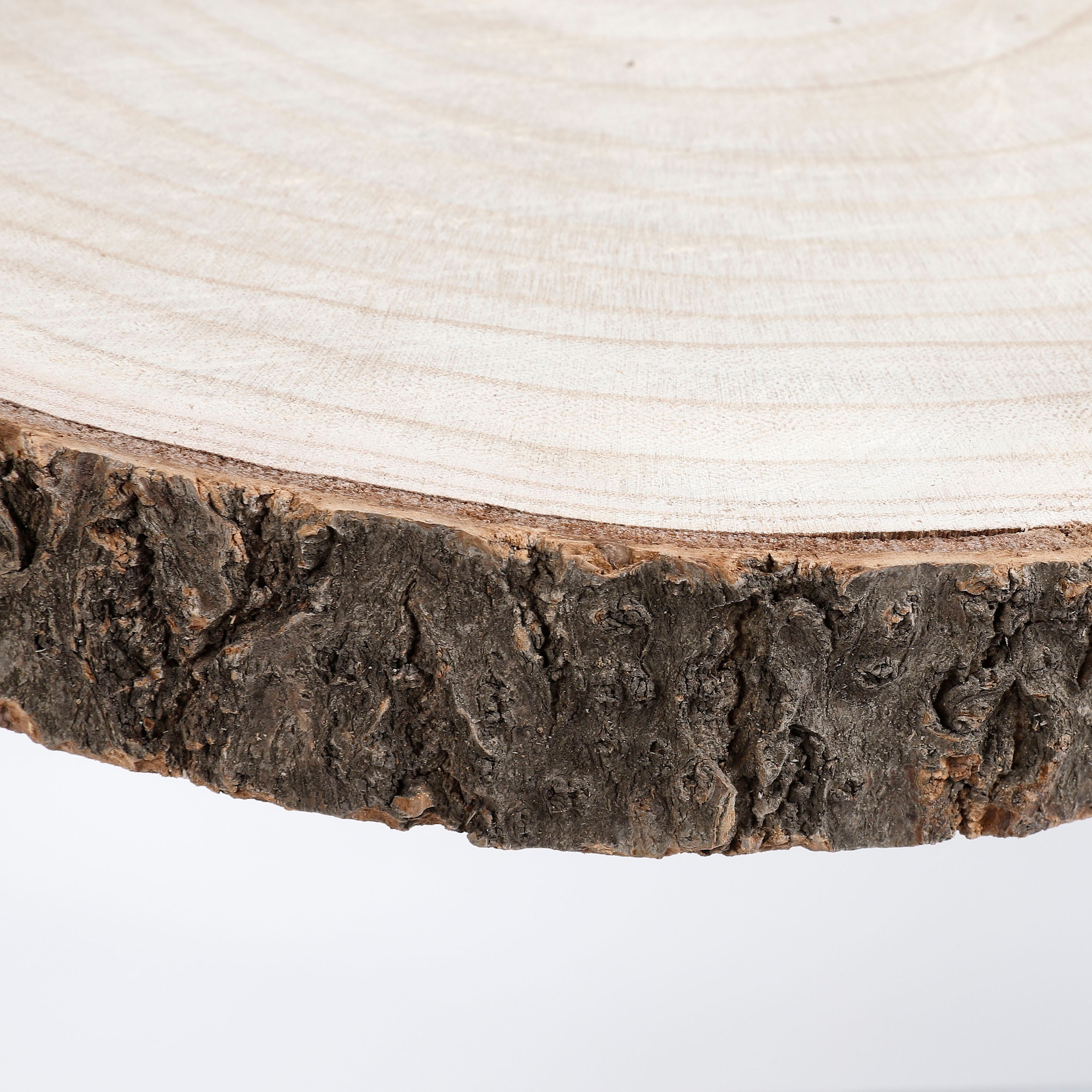 Mica decorations - table d'appoint tronc d'arbre en métal et bois
