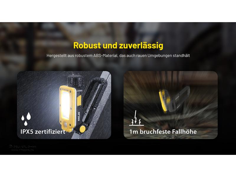 Nitecore Taschenlampe NWL20 Arbeitsleuchte