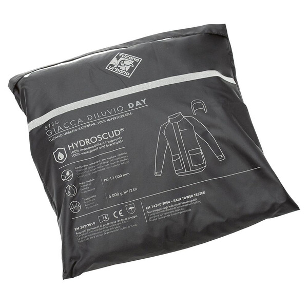 Tucano Urbano - Veste pluie Diluvio Day Hydroscud® Noir