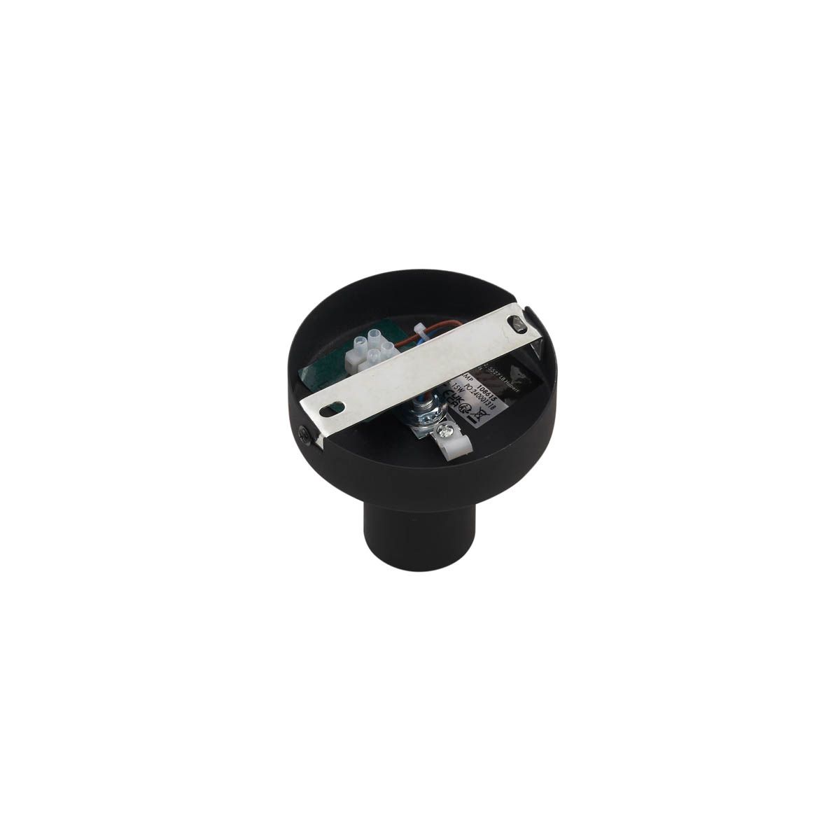 Design plafondlamp zwart met smoke fading glas - Pillon