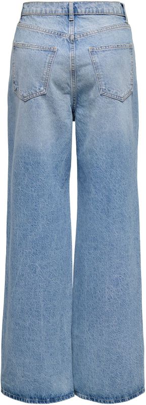 ONLY high waist wide leg jeans light blue denim