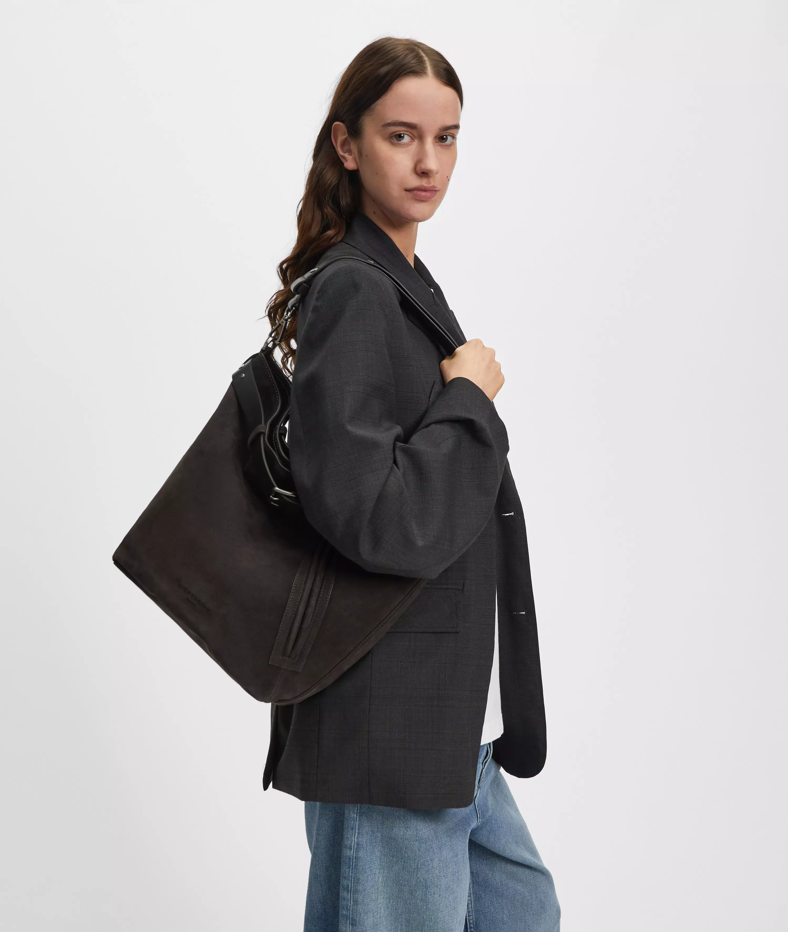 Zita Hobo L Large bag made from soft suede