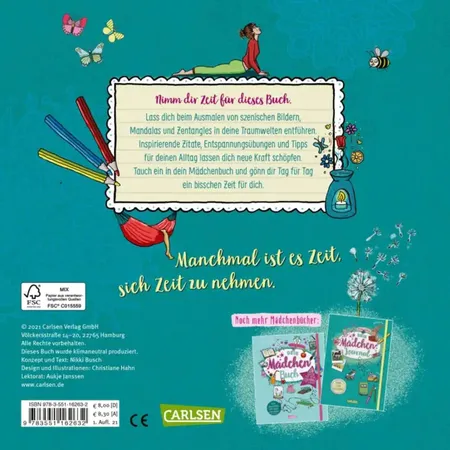 Carlsen Verlag Dein Mädchenbuch: Zeit für dich von Nikki Busch, Christiane Hahn