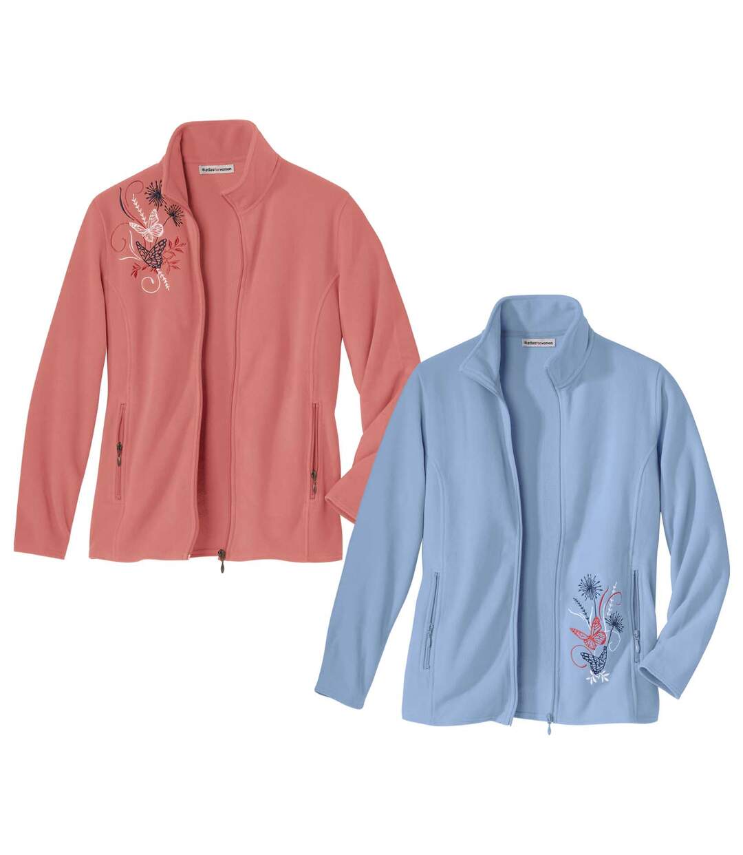Lot de 2 Vestes Micropolaire Brodées