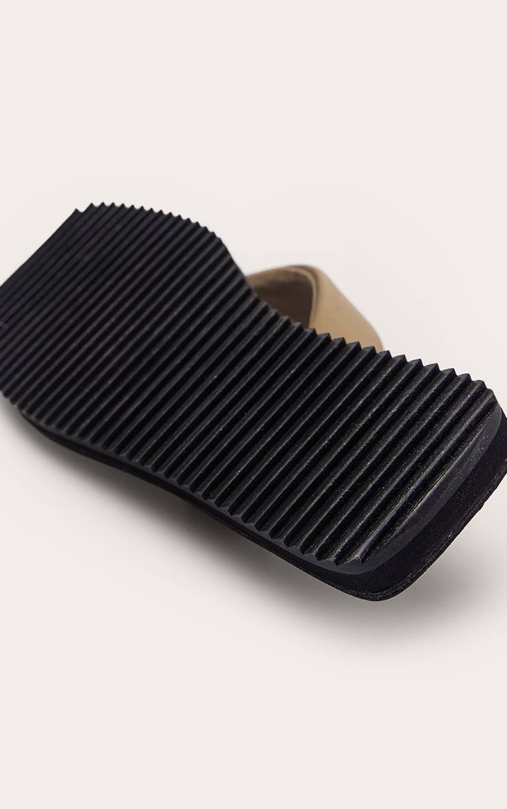 Kaki Sandales Tongs À Entredoigt Matelassé En Néoprène