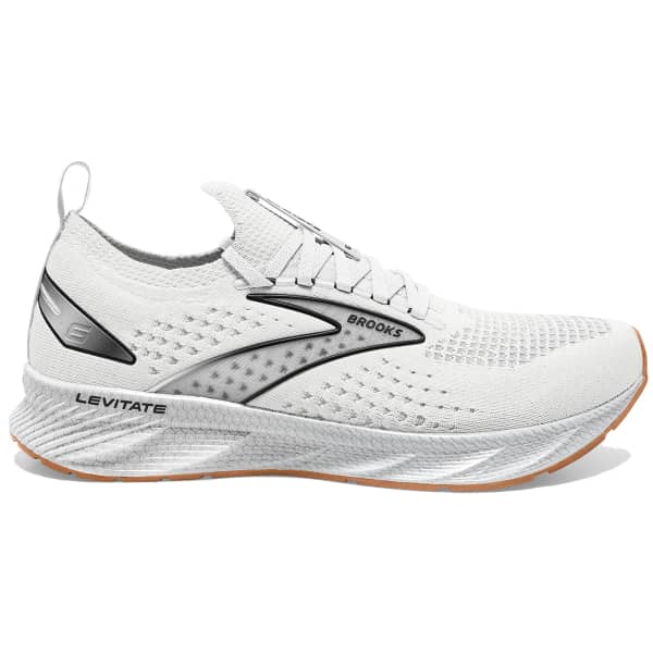 Chaussure running BROOKS LEVITATE STEALTHFIT 6 WHITE/BRAN