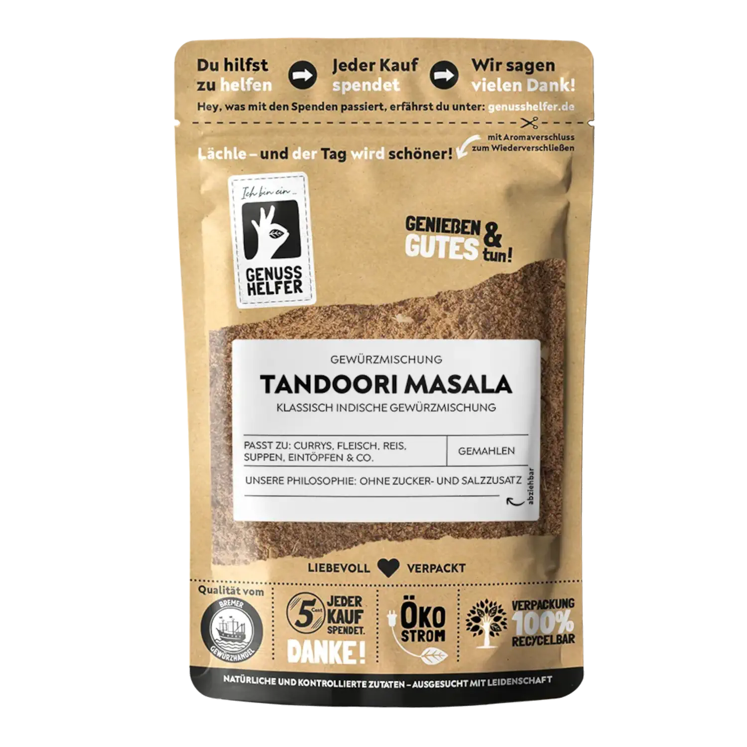 Tandoori-Masala, indische Gewürzmischung, gemahlen