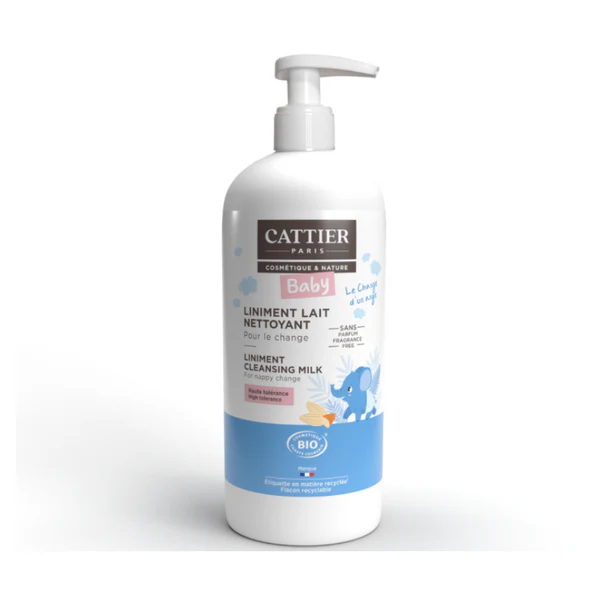 Cattier Liniment - Lait Nettoyant pour le Change bébé - 200ml