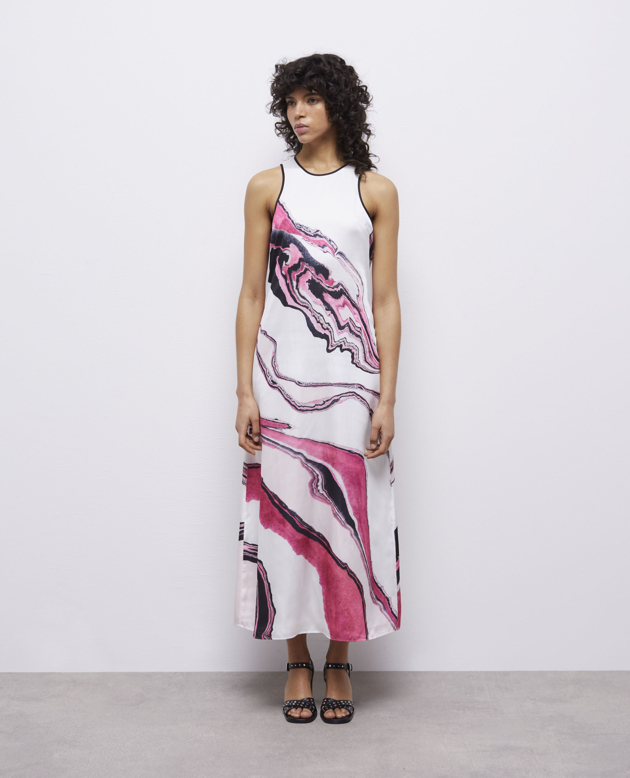 Robe longue imprimée