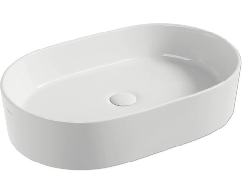 Jungborn opzetwastafel ONE 60 x 38 cm hoogglans wit incl. keramische afvoerplug