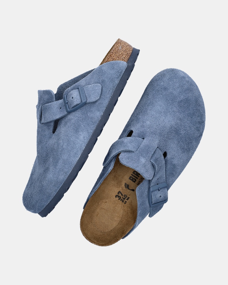 Birkenstock Boston Clog Instapschoenen  - blauw