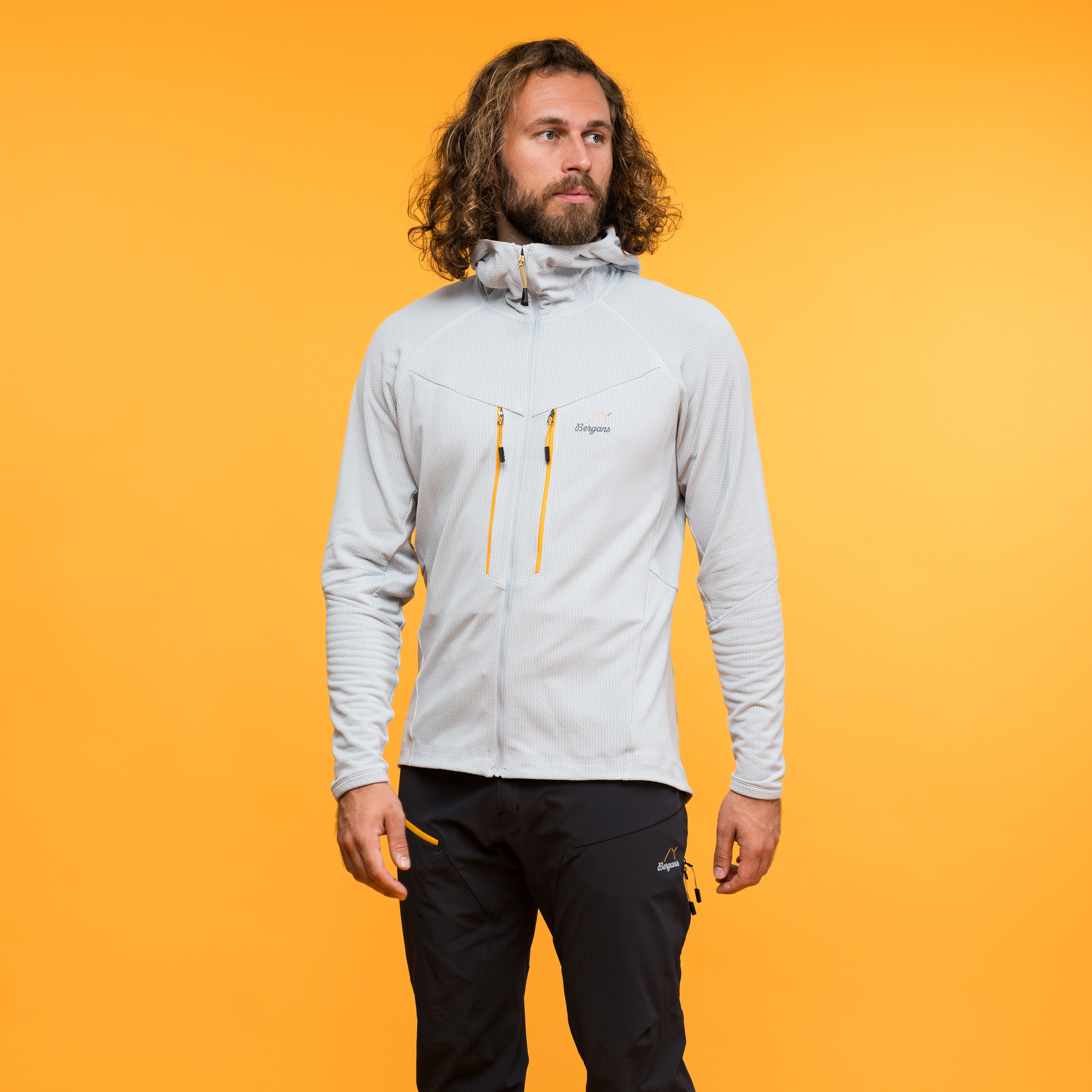 Y MountainLine Wooltech Midlayer Jacket Men Pearl Grey