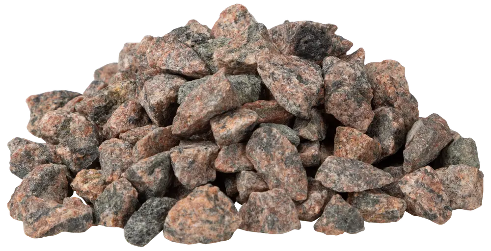 Granitskærver 11-16 mm 1000 kg - rød/sort