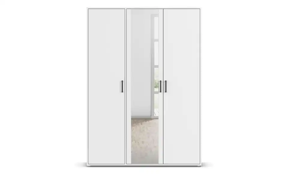 Drehtürenschrank ohne Absetzung 140 cm 3 Stück
