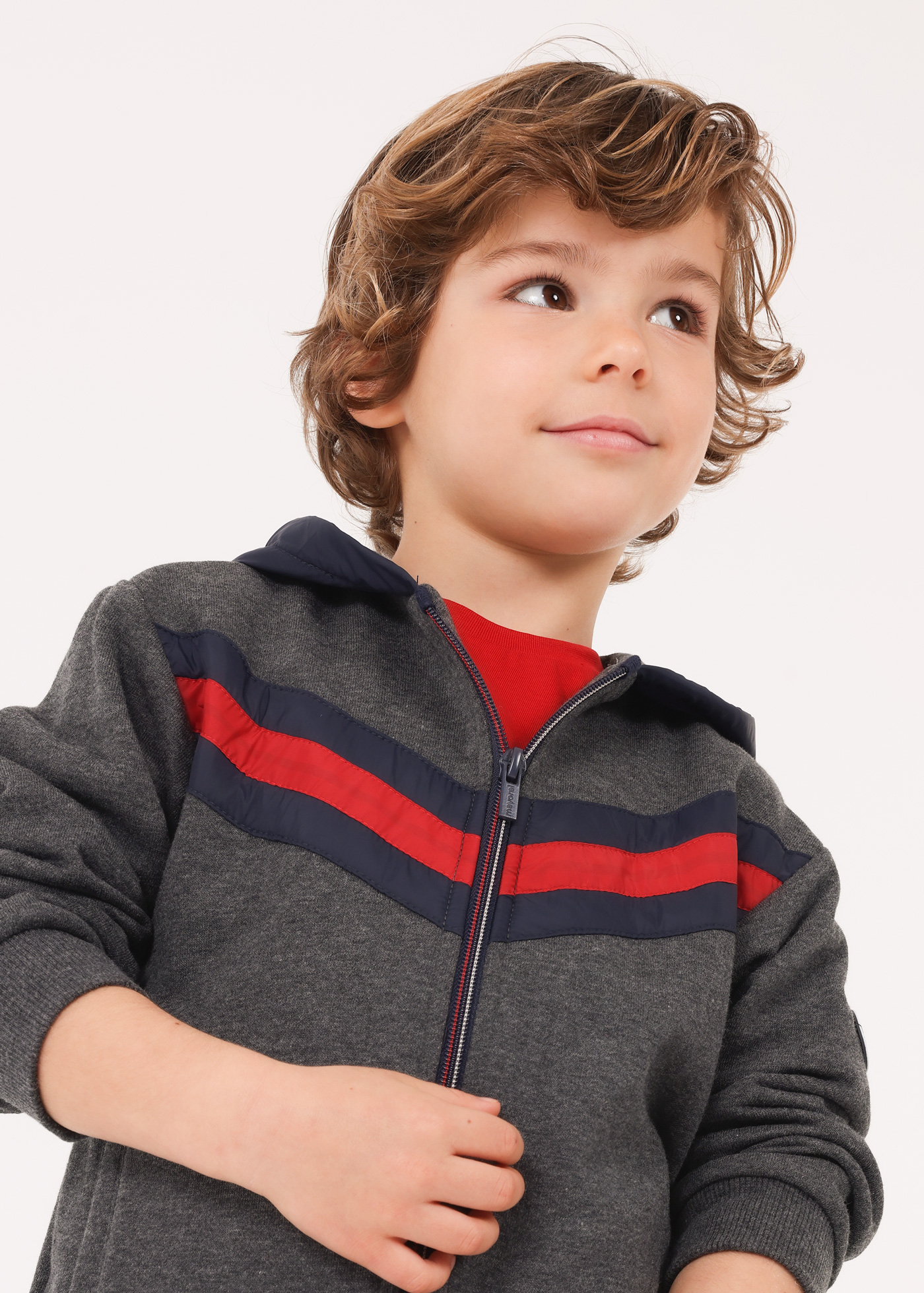 Moletom com zíper para meninos