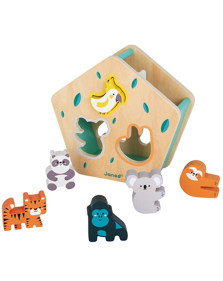 Janod-WWF® Steckspiel TIERE 6-teilig aus Holz