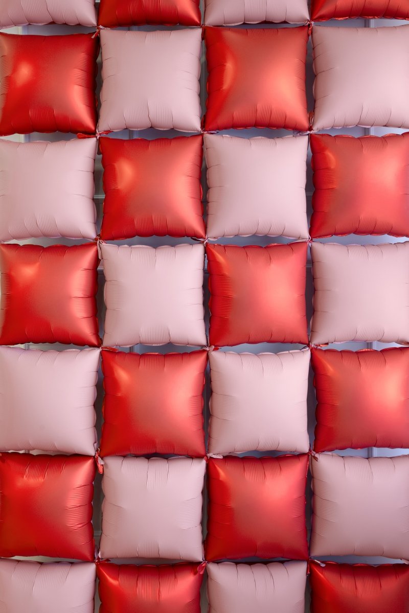 Rood Roze Ballonnen Muur Leeg 35cm 4st