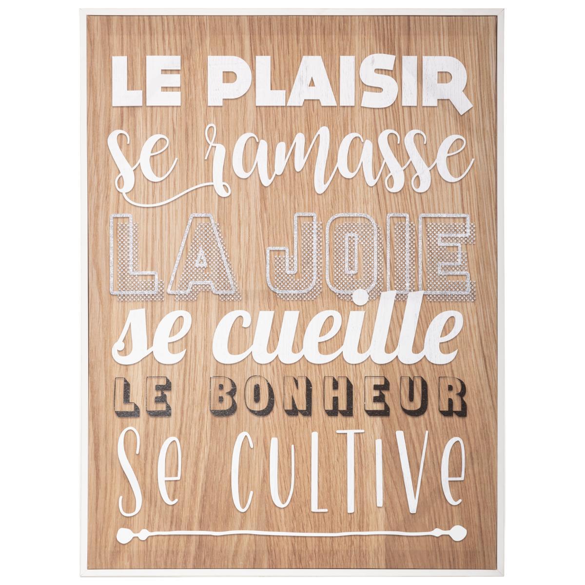 TOILE IMPRIMEE CITATIONS D.58X78CM