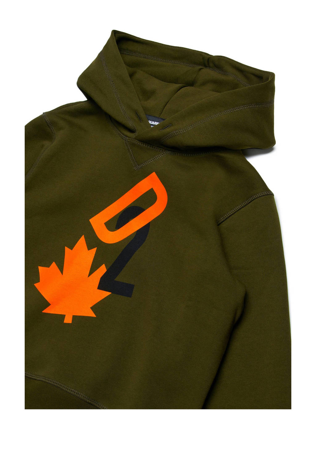 Dsquared2 hoodie met printopdruk donkergroen