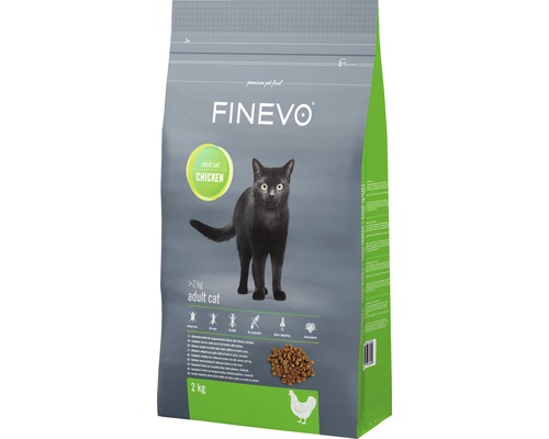 Droog kattenvoer FINEVO Adult Cat Kip 2 kg