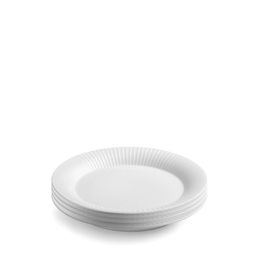 Kähler Hammershøi 4-pak Middagstallerken, White, Ø27 cm