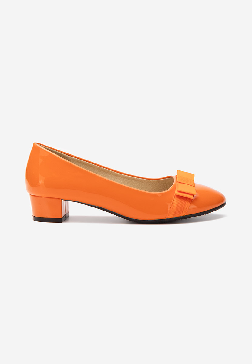 Chaussures à petit talon orange Jacki V4
