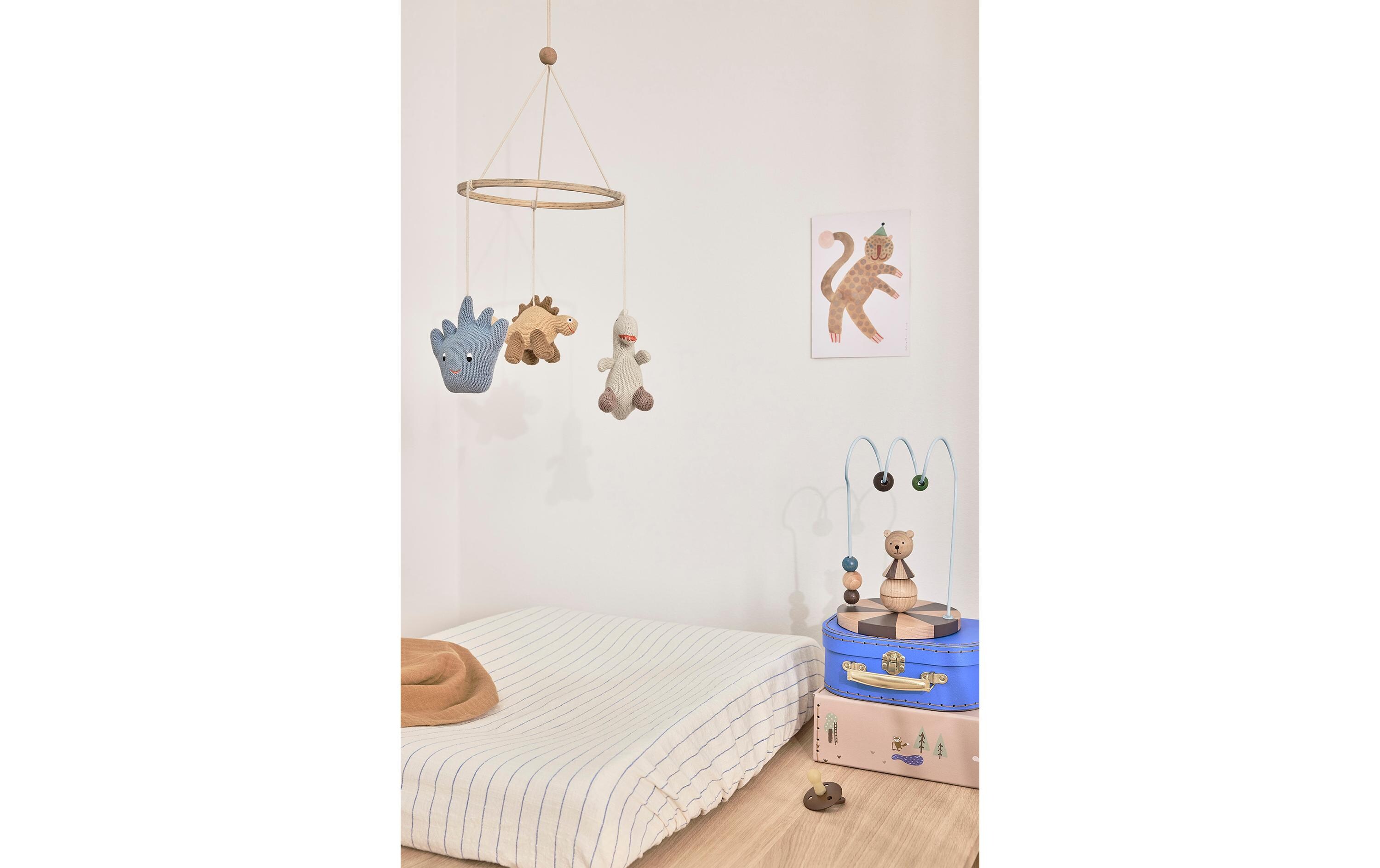 Spielzeugkoffer Fuchs 2 Stück, Beige, Blau2-er Set Mini Kinderkoffer