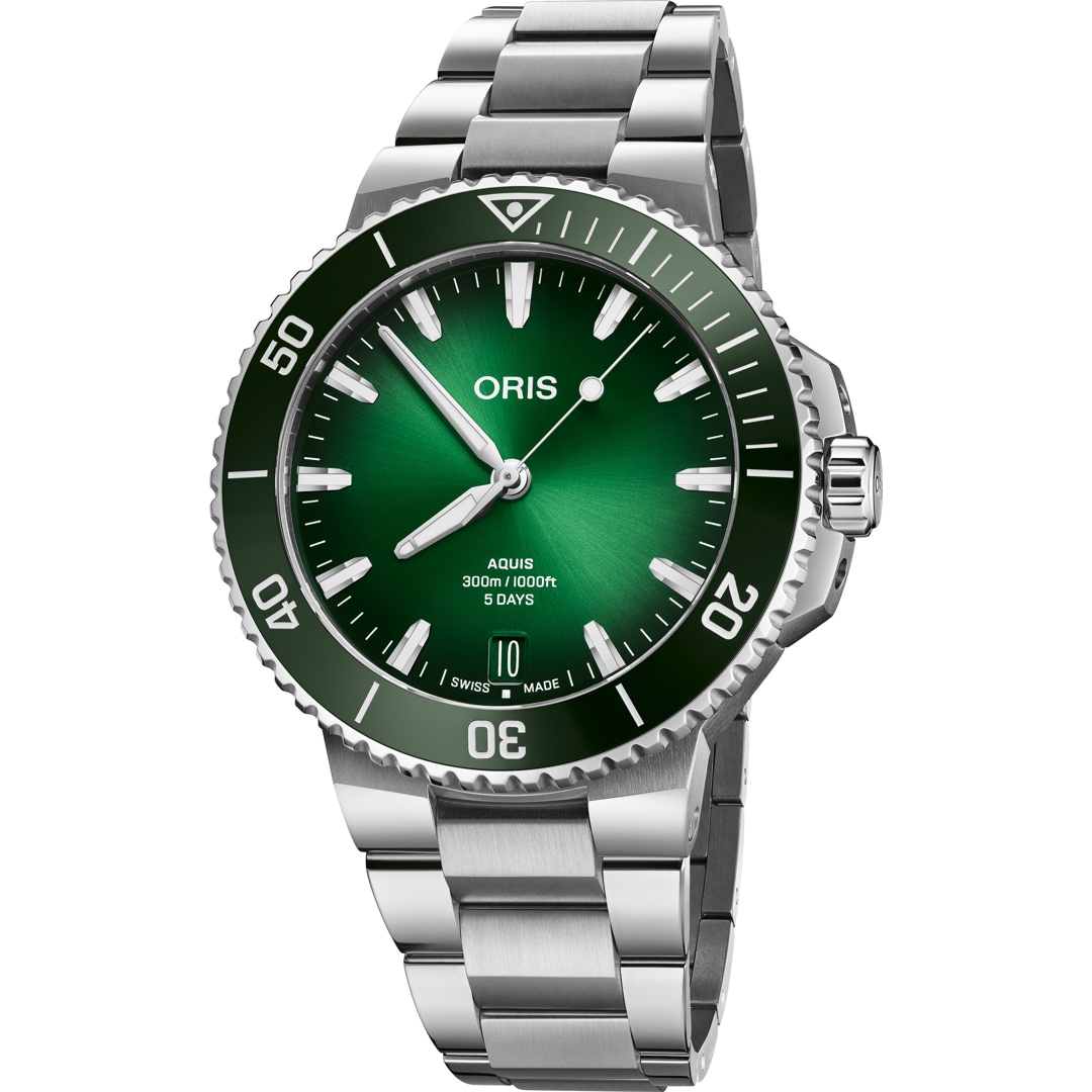 Oris Aquis Date Calibre 400 Grün Ø 43.5mm