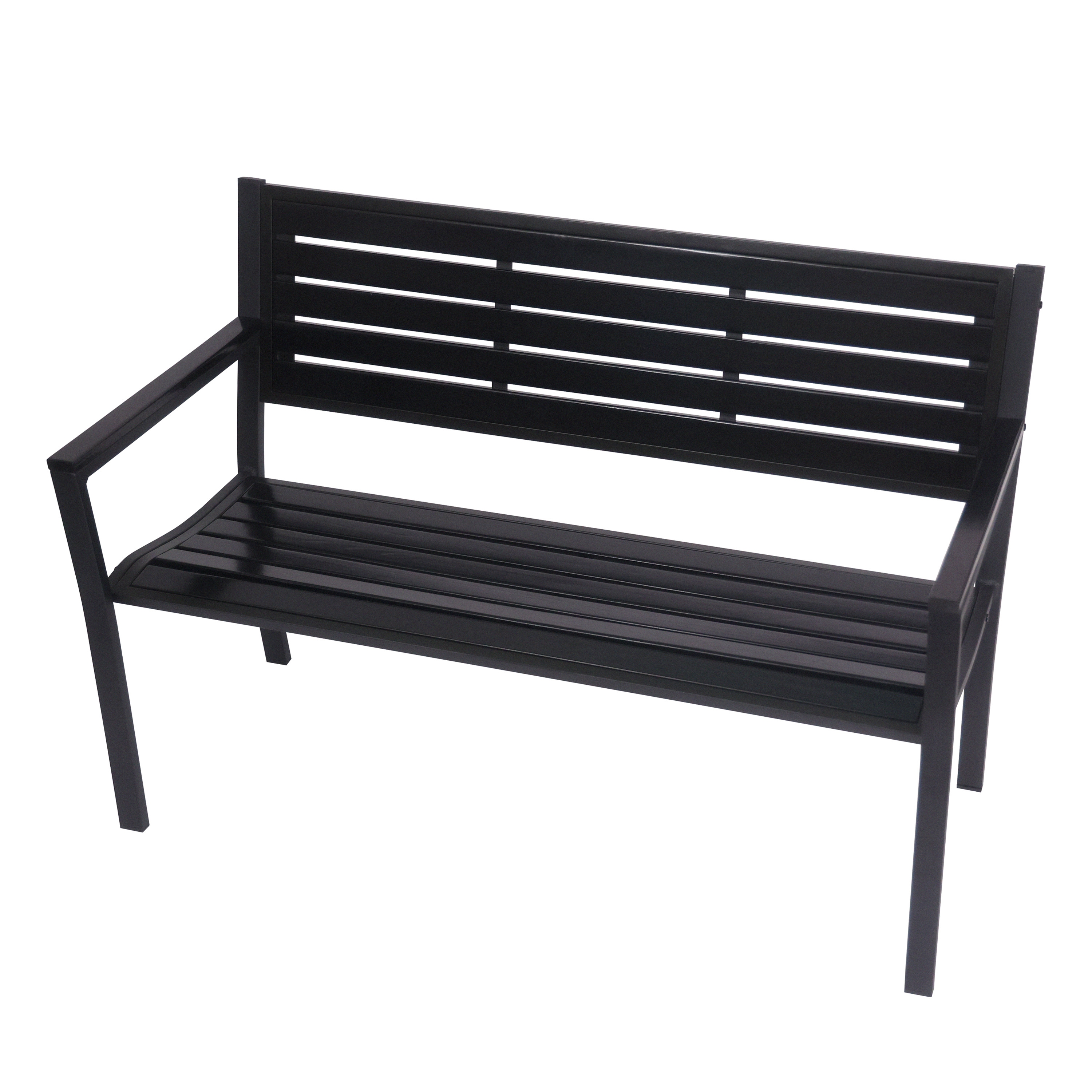 Gartenbank MARLENE 127 cm schwarz