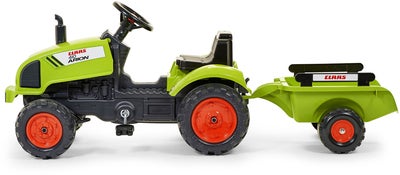Falk Pedaltraktor med Tilhenger, Grønn