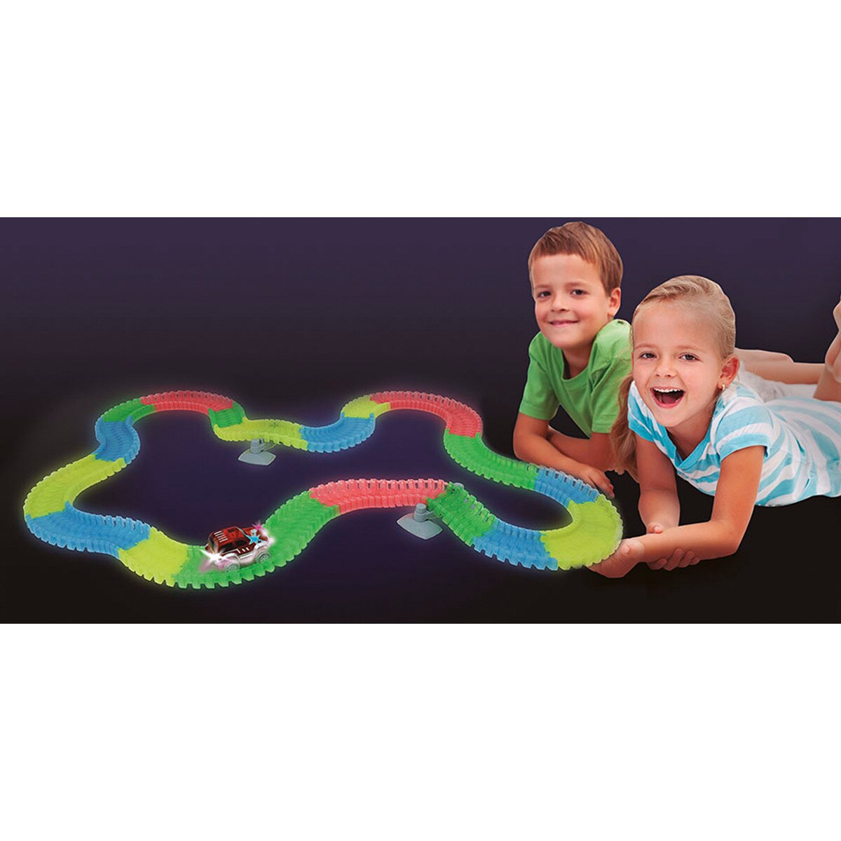 Fantastic Tracks® Autorennbahn - Rennstrecke mit Auto Fantastic Tracks 162 Teile
