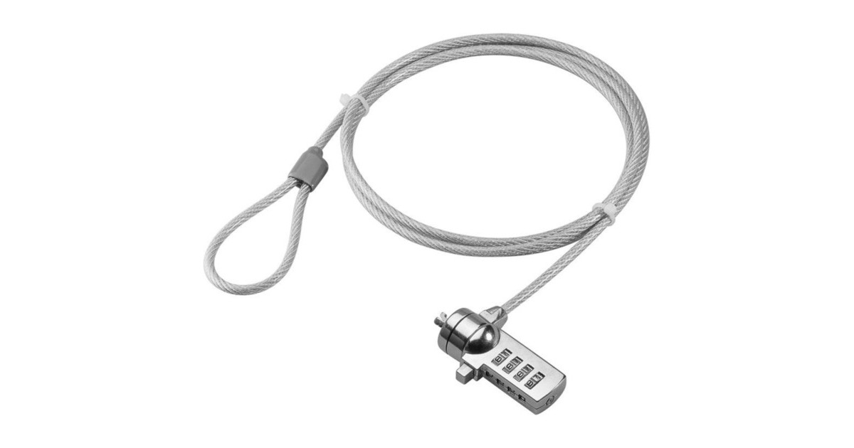 goobayVeiligheidsslot voor pc en notebook insteekslot  (Zilver)