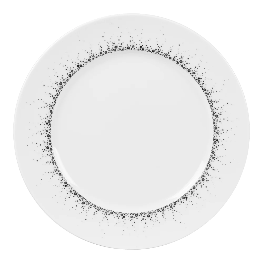 Plat presentation Boréalis gris 32 cm Table passion