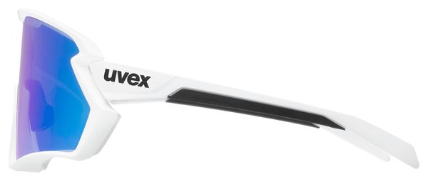 Lunettes Uvex Sportstyle 231 2.0 Blanc/Verres Miroir Bleu
