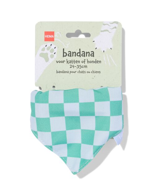 bandana animaux à carreaux 24-35 cm