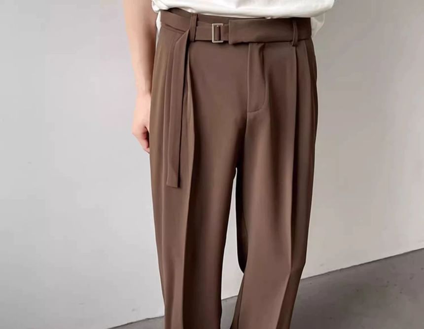 Acrius - Hoge taille effen wijde broek